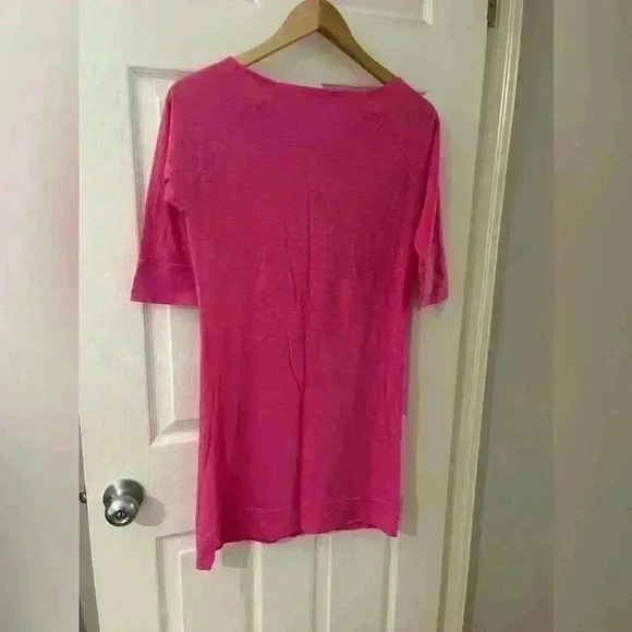 Lilly Pulitzer cassie pima cotton 3/4 sleeve pink  mini dress size xs - Picture 5 of 8